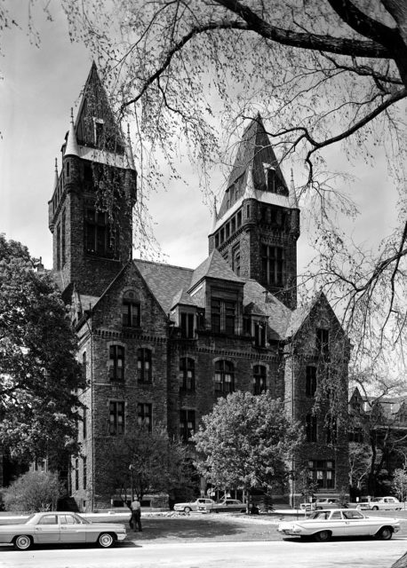 South elevation of the Administration Building in 1965. 