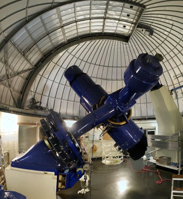 The Burrell Schmidt telescope at the Warner and Swasey Observatory at Kitt Peak National Observatory. Author: Tom.Reding CC BY-SA 3.0