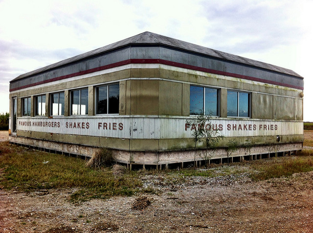 The diner from Looper. Author: breauxtography CC BY 2.0