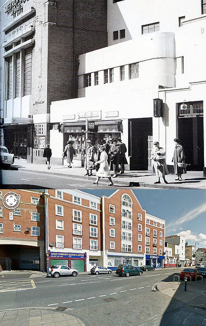 The Metropole Cinema, then and now, Ashley Road, 1913-1968.Author: brizzle born and bred CC BY-ND 2.0