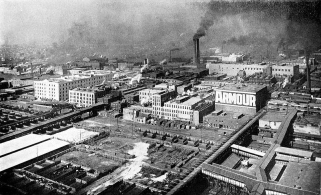 Bird’s Eye view of Armour & Company. Public Domain