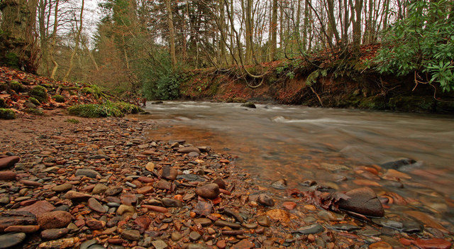 Gifford Water runs through Gifford and the Yester Estate near Yester Castle. Author: Lisa Jarvis CC BY-SA 2.0