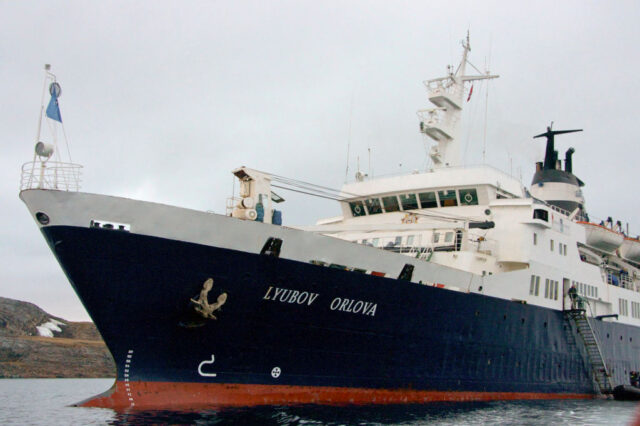 MV Lyubov Orlova docked at port