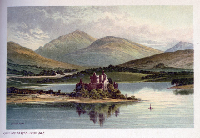 Beautifully produced Victorian chromolithographs of Scotland; Souvenir of Scotland, Its Cities, Lakes and Mountains, 1889. 
