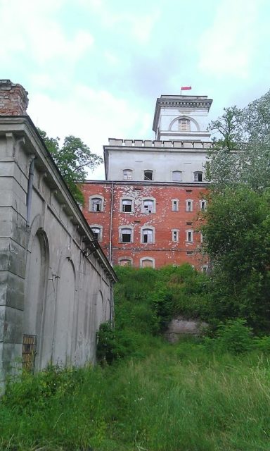 Some of the buildings are overgrown with vegetation Photo credit: Lollencja, CC BY-SA 3.0 pl