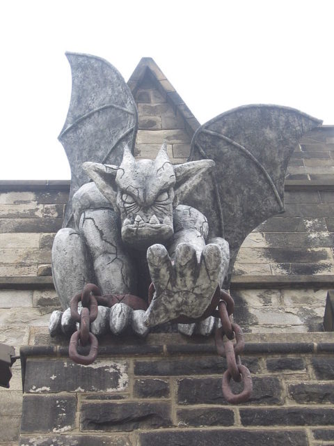 Gargoyle on the exterior of the Eastern State Penitentiary. Author: Dorevabelfiore CC BY-SA 4.0