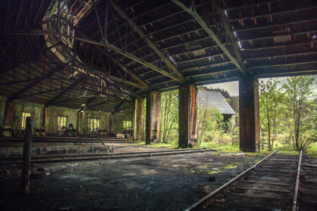 Abandoned hangar at Canfranc. Photo Credit: Juanedc.com, CC BY 2.0