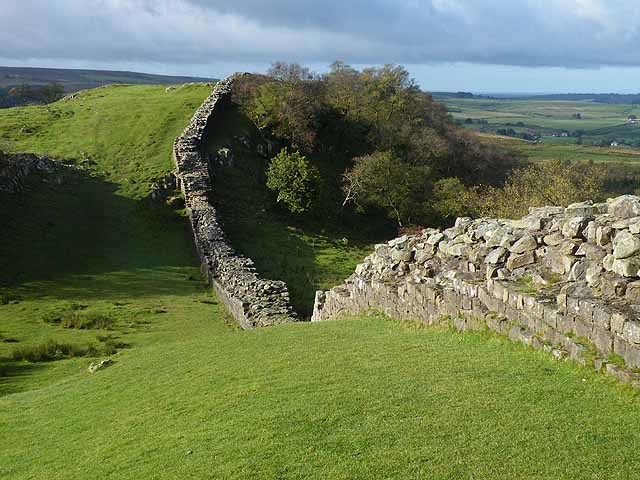One of the classic views of Hadrian’s Wall is just west of Turret 45A, looking west. Photo Credit: Oliver Dixon, CC BY-SA 2.0