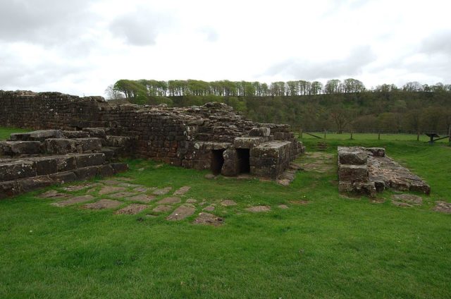 The abutment of a Roman bridge crossing the Irthing. Photo Credit: marsupium photography, CC BY-SA 2.0