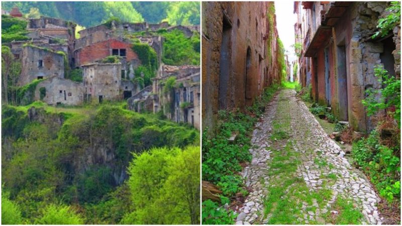 Left: On top of the ridge. Right: The empty streets. Both Photos: Gianfranco Vitolo, CC BY 2.0. 