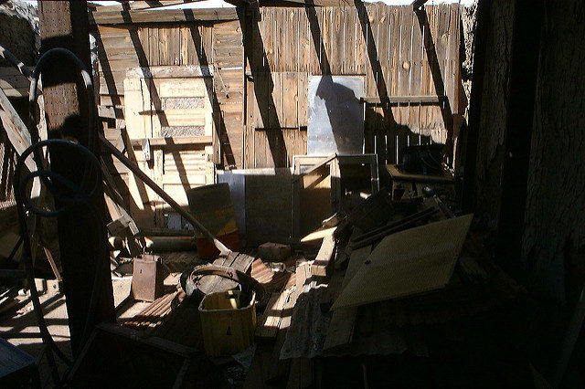 Inside of the abandoned houses. Photo Credit: Peter Van den Bossche, CC BY-SA 2.0