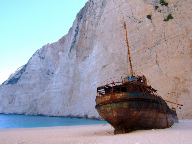 Shipwreck-at-navagio. Author: Ghost of Kuji CC BY 2.0