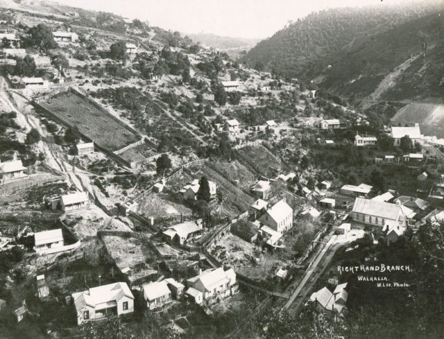 View of Walhalla, Victoria,1910, looking uphill