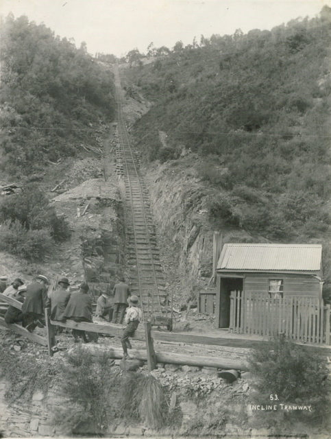 Incline Tramway at Walhalla, Victoria ca 1910