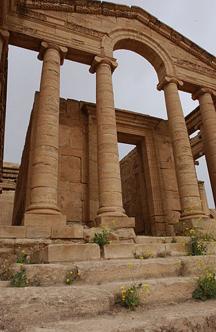 The arch of a temple 