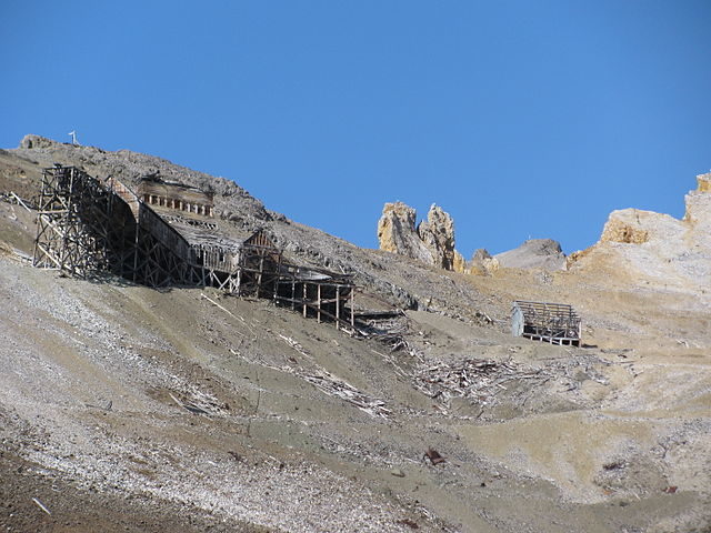 The main Bonanza mine building.