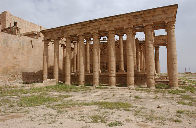 The columns of a temple 