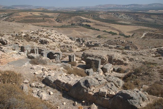 The northern part of Kyrrhos, Nebi Huri, Syria, towards the east. Photo Credit