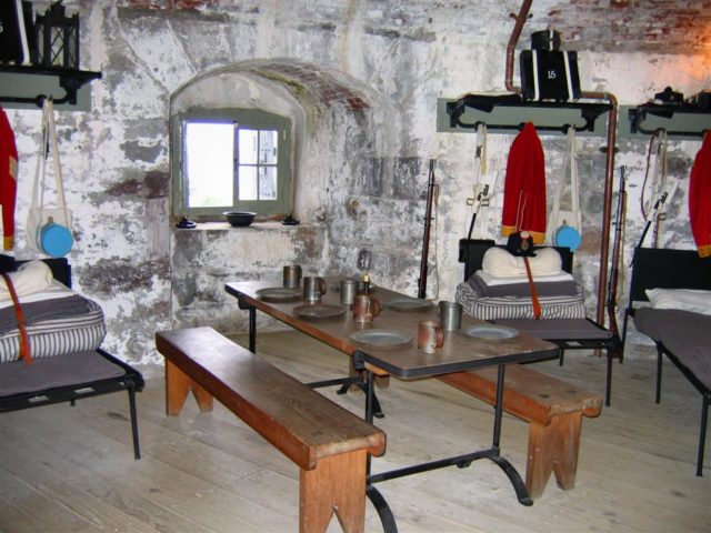 Restored interior of Carleton Martello Tower at Saint John, New Brunswick.Author: Vanished user 03 CC BY-SA 2.5 