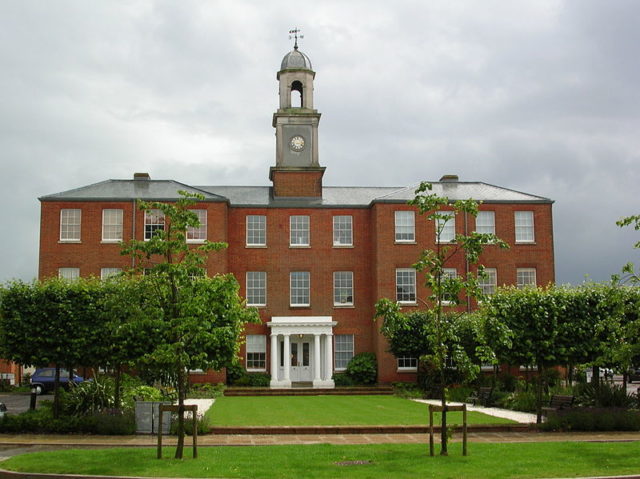 Former main asylum building, now apartments. Photo Credit