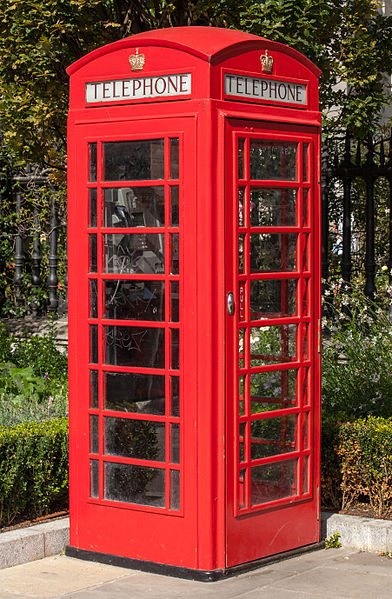 The Famous Red telephone box. 