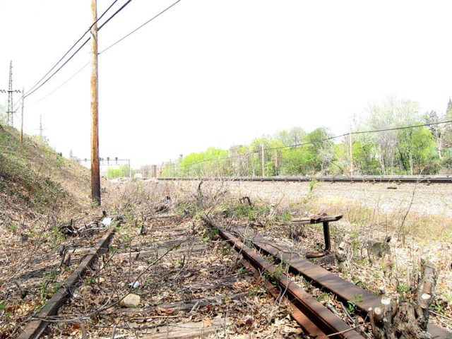 The Southbound track at White Pot Junction. 