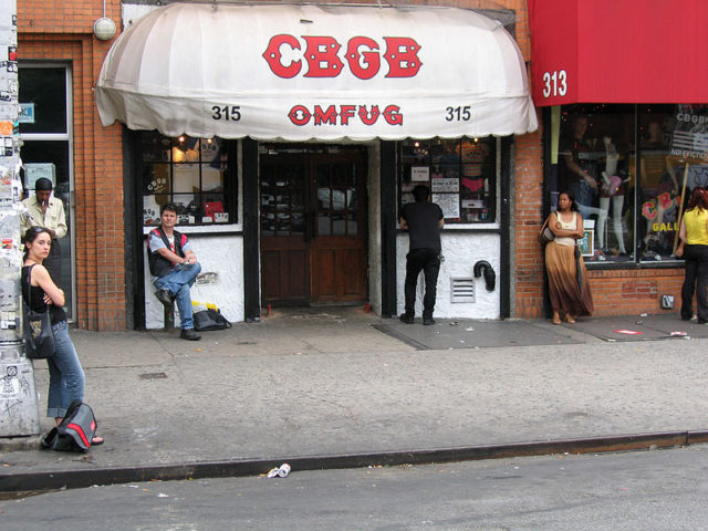 Legendary punk rock club where bands such as Television, Blondie, Patti Smith, Talking Heads and the Ramones start their music career. Author:Stig Nygaard CC by 2.o