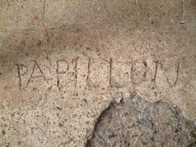 Henri Charrière Papillon signed his name on the wall. Author: Sébastien MAENNEL CC BY-SA 3.0