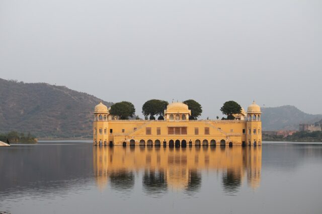 View of the Jal Mahal from across the water