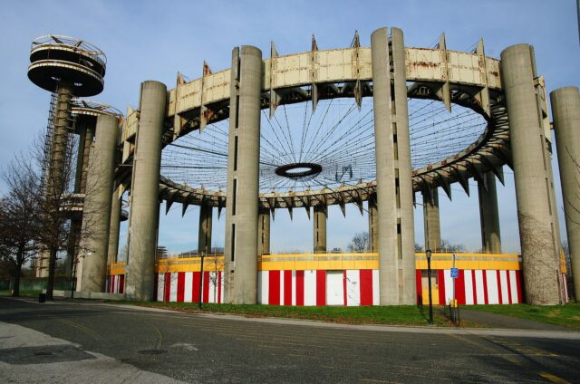 Exterior of the New York State Pavilion