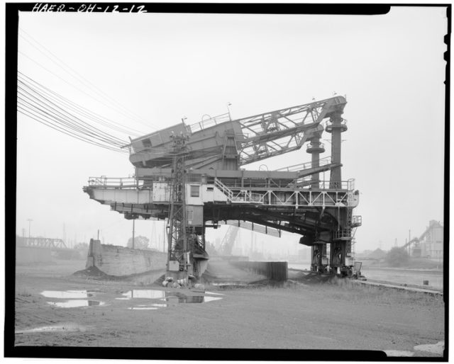 Ore unloading dock, looking south. Author: National Park Service employee Public Domain