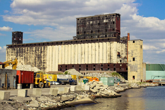 Exterior of the Red Hook Grain Terminal