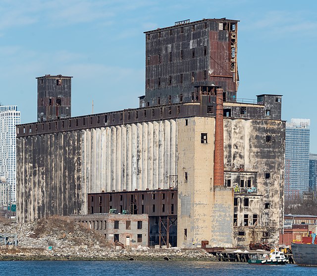 Exterior of the Red Hook Grain Terminal