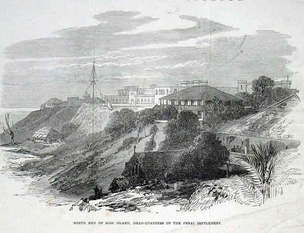 The Ross Island Prison Headquarters, 1872