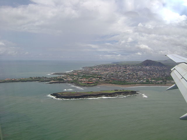 Aerial view of Praia