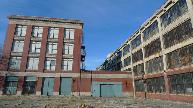 Ford Highland Park plant exterior. Author: Andrew Duthie CC BY-SA 2.0