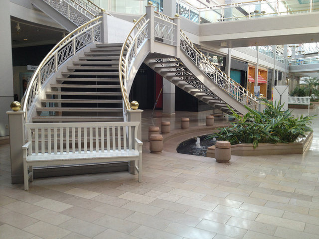 The famous stair railings. Author: Mike Kalasnik CC BY-SA 2.0