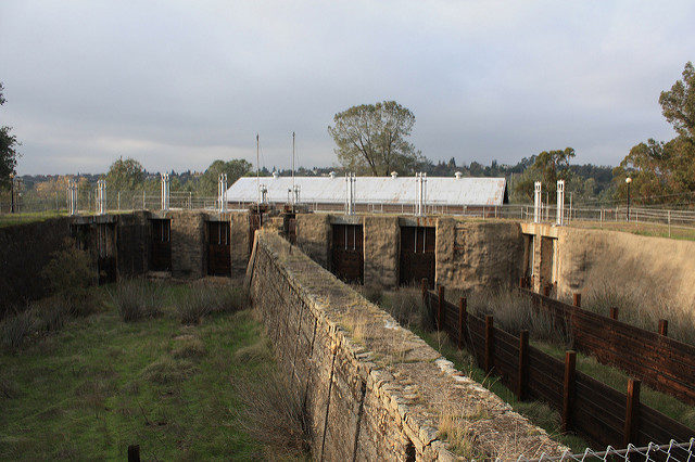 The Forebay and Gates. Author: Nick Ares CC BY-SA 2.0