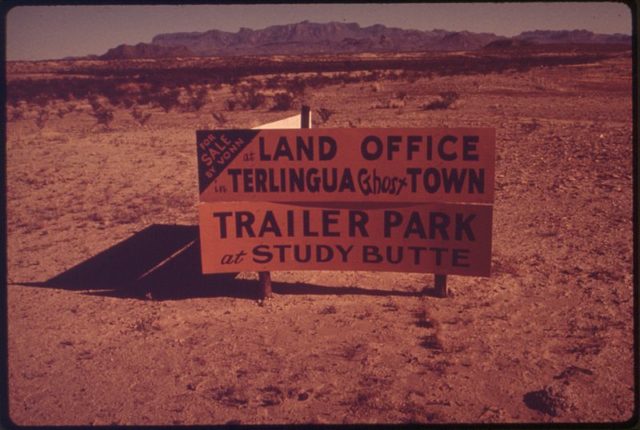 For sale sign. Author:  Blair Pittman, 1937- Photographer Public Domain