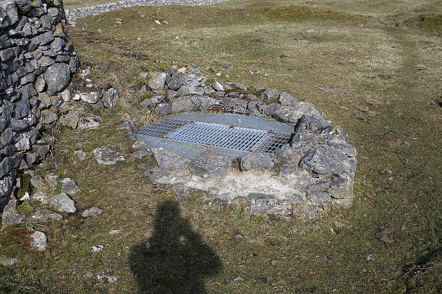 Sealed mining shaft. Author: Anthony Stewart Vardy CC BY 2.0