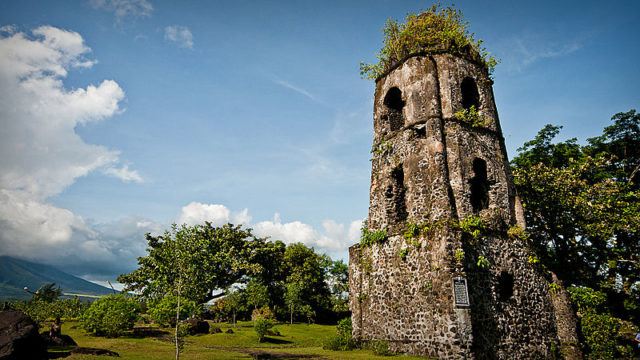 The Cagsawa ruins.