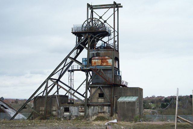 Pithead frame. Author: Chris Sampson CC BY 2.0