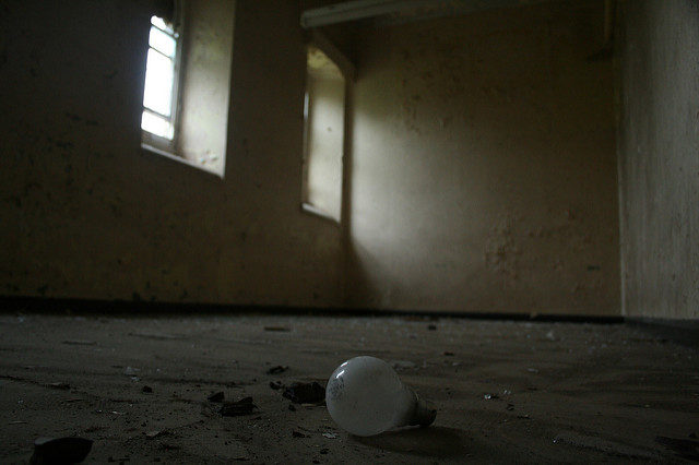 The sun illuminating a long-abandoned room. Author: Olga Pavlovsky CC BY 2.0