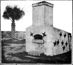 Hotshot furnace used to heat cannonballs. Author: United States National Park Service