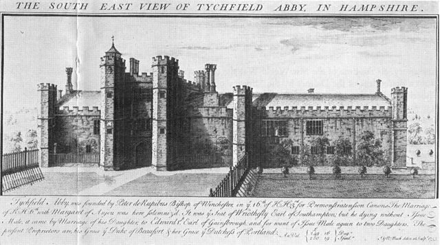 Illustration of the palace, 1733