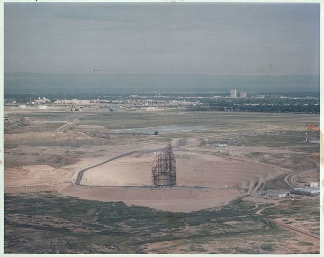 During construction. Author: USAF