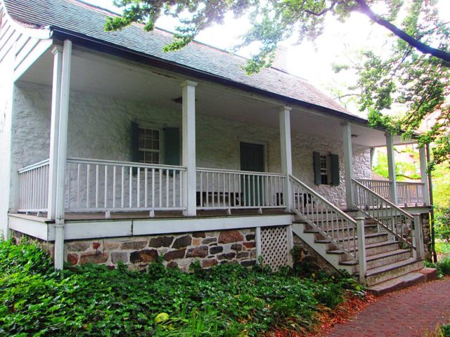 The backdoor porch