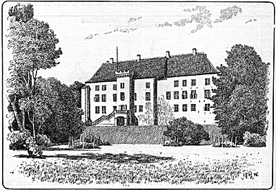 A sketch of Dragsholm castle.