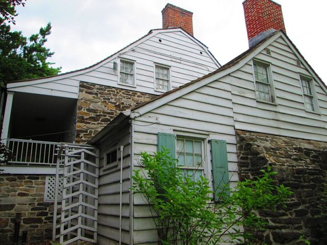 The west side of the house