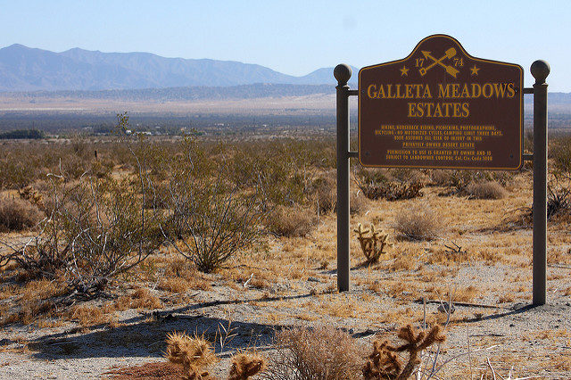 Galleta Meadows Estates Sign – Author: Sam Howzit – CC BY 2.0